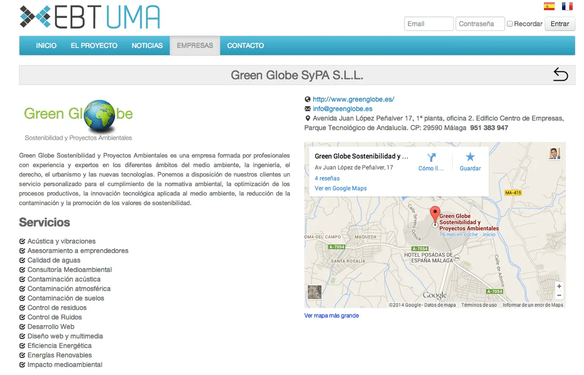 Noticia: Green Globe en la Plataforma EBT-UMA - Green Globe