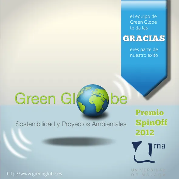 Noticia: Premio Spin-OFF 2012 Universidad de Málaga - Green Globe