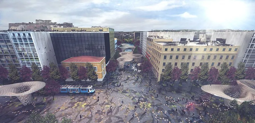 Proyecto ambiental: Remodelación del Centro Histórico de Atenas - Green Globe